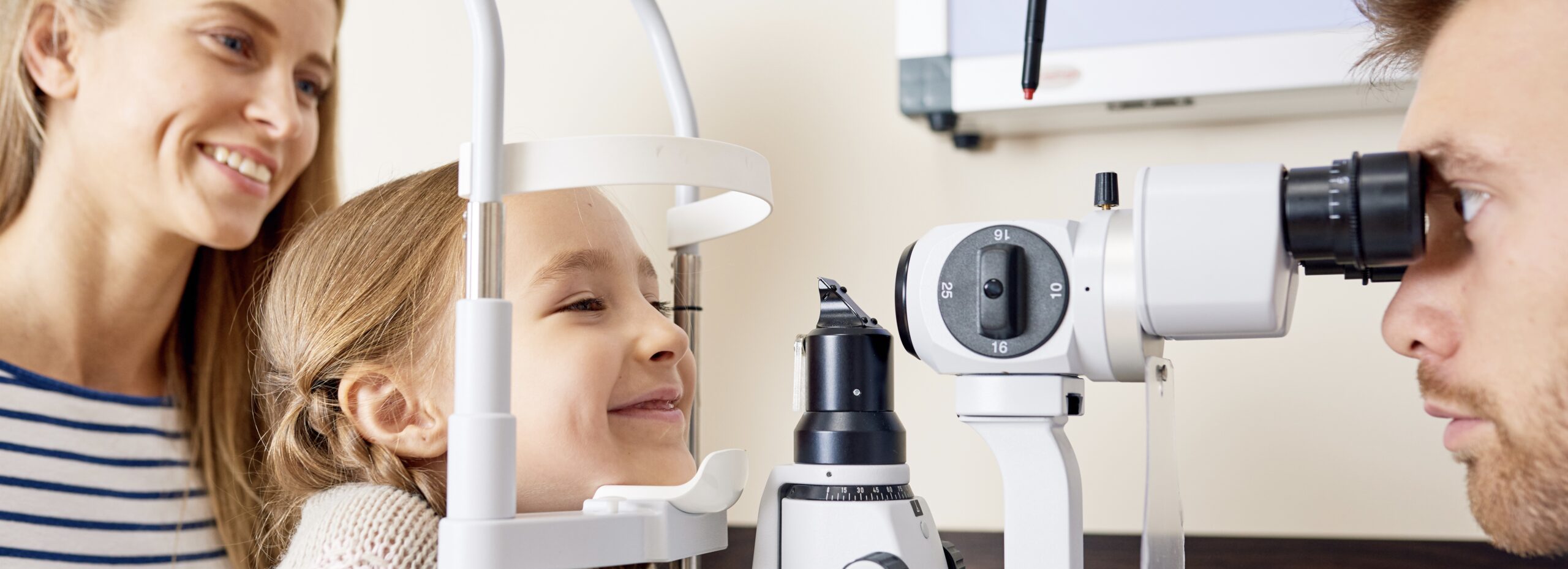 Little Girl Testing Sight