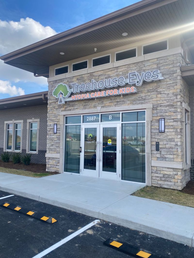 The storefront of VisionQuest Eyecare, your trusted Treehouse Eyes provider in Greenwood, IN.