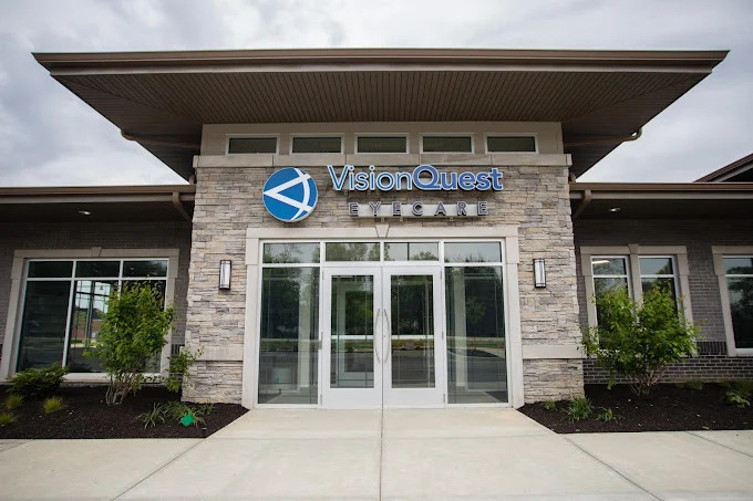 The storefront of VisionQuest Eyecare, your trusted Treehouse Eyes provider in Fishers, IN.