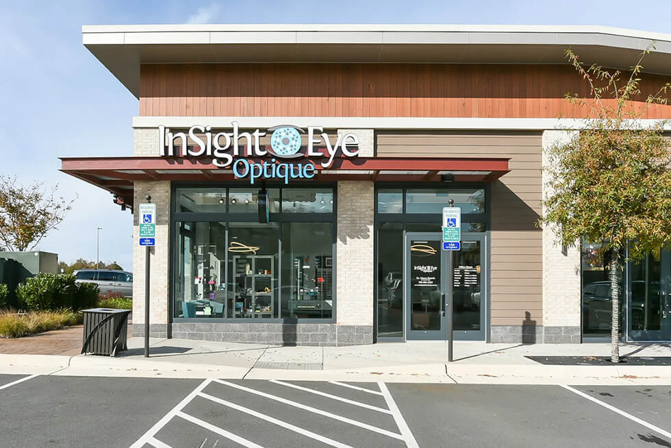 The storefront of Insight Eye Optique, your trusted Treehouse Eyes provider in Brambleton, VA.