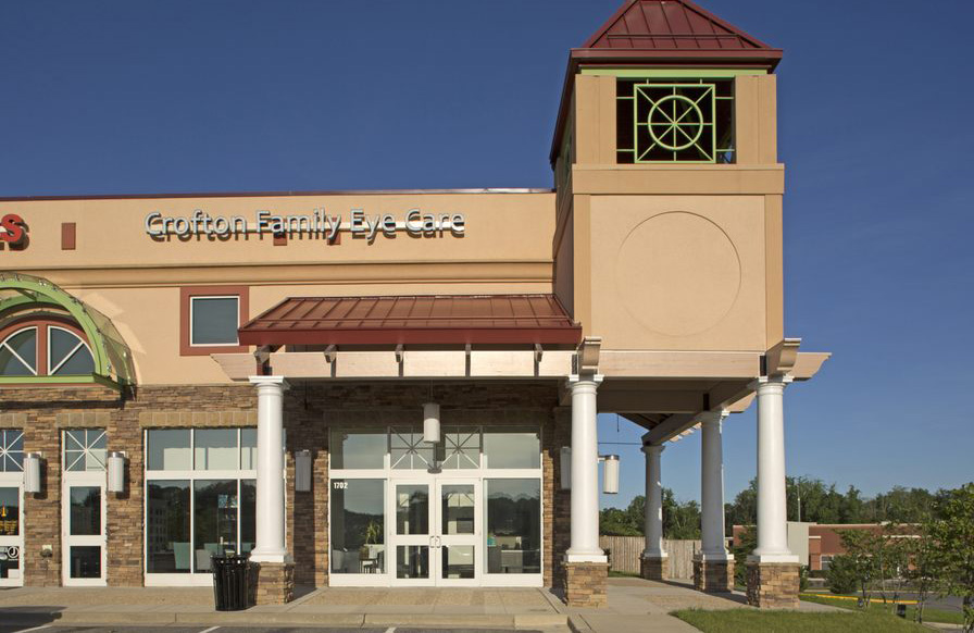 The storefront of Crofton Family Eye Care, your trusted Treehouse Eyes provider in Crofton, MD.